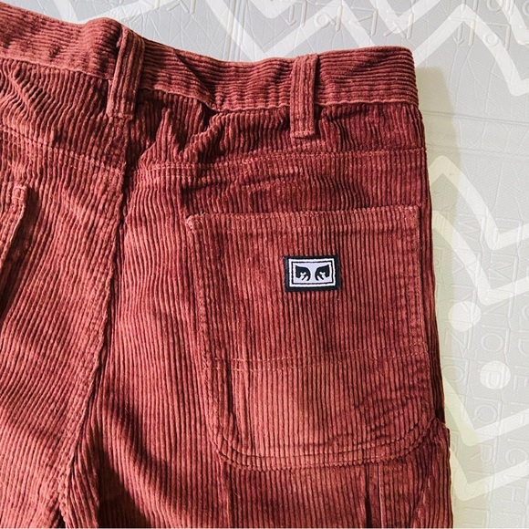 Vintage Retro obey double knee carpenter corduroy skateboarding loose fit pants - Picture 11 of 11